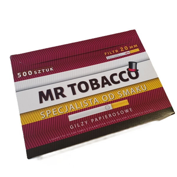 Сигаретные гильзы MR TOBACCO с фильтром 20 мм 500 шт Mr-Tobacco-500 фото