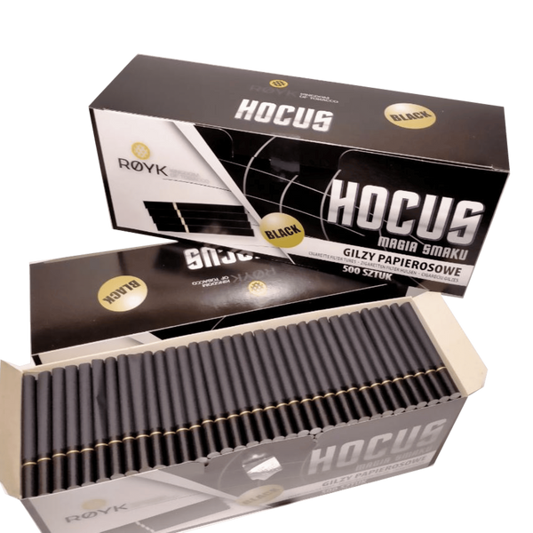 Черные сигаретные гильзы HOCUS BLACK 500 шт Hocus-Black-500 фото
