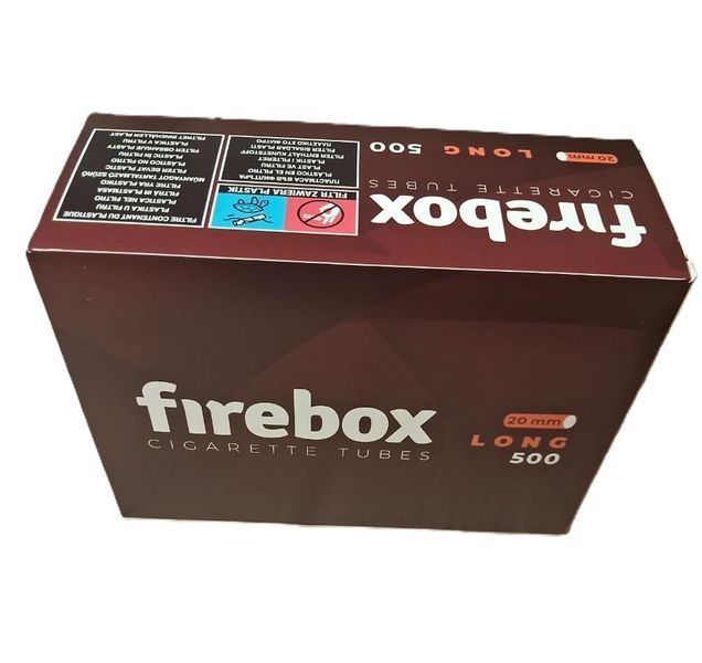 Сигаретные гильзы Фаербокс Лонг (Firebox Long) с фильтром 20 мм 500 шт Firebox-Long-500 фото